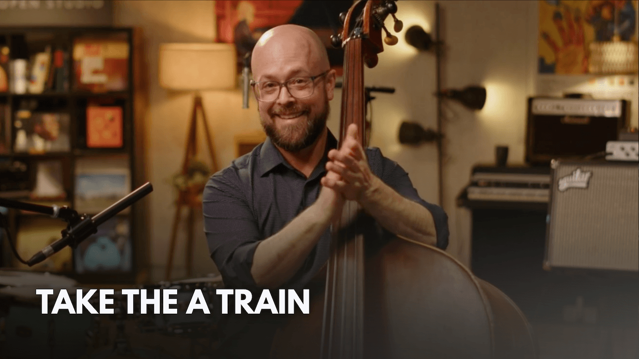 Bob DeBoo teaches rhythm on Take the A Train & the trio at the piano